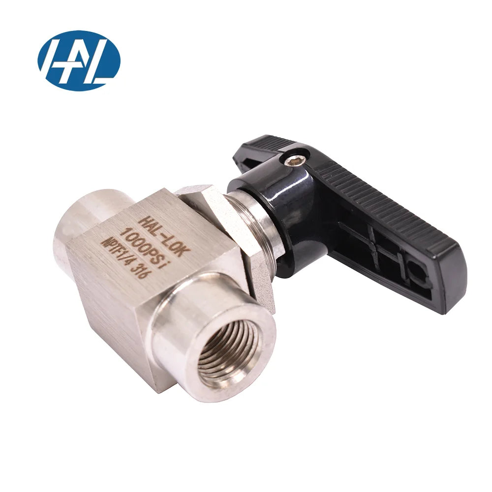 Stainless Steel Manual Ball Valve Female Connection ISO BSP NPT Customizable OBM High-Temperature Base Media Applications
