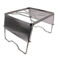 Adjustable Height Portable 304 Stainless Steel Camp Grill Grate Heavy Duty with Carrying Case for Camping & Hiking