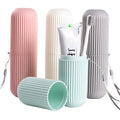 Factory Wholesale Portable Business Trips Toothbrush Wash Cup Holder Organizer Travel Toothbrush Case