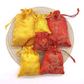Factory Price Gift Bag 7x9cm 9x13cm 13x18cm Chinese Style Flower Print Wedding Christmas Pouches Packaging Bags