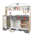 2025 Hot Sale Wooden Large Girls Pretend Playing Educational Kitchen Refrigerator Toy for Kids