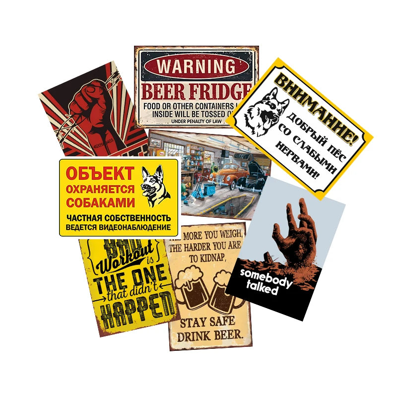 Custom Large Size Aluminium Plates Tin Sign 40 X 60 Poster Vintage Metal Tin Signs for bar Garage Decoration Retro Poster