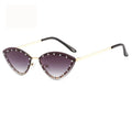 Square Vintage Cat Eye Rimless Ultra-Narrow Sunglasses Female Metal Frame Rimless Diamond Cut Sunglasses 2022 Luxury for Mens
