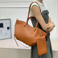Top Layer Cowhide Women's High-End Large Capacity Tote Bag New Brand Casual Crossbody Fashion Handbag Durable Features