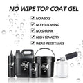 1 kg Fast Ship Private Label Good Toughness Super Shine Easy Soak off LED French Non-Wipe Top Coat UV Gel Nail Salon Supplies