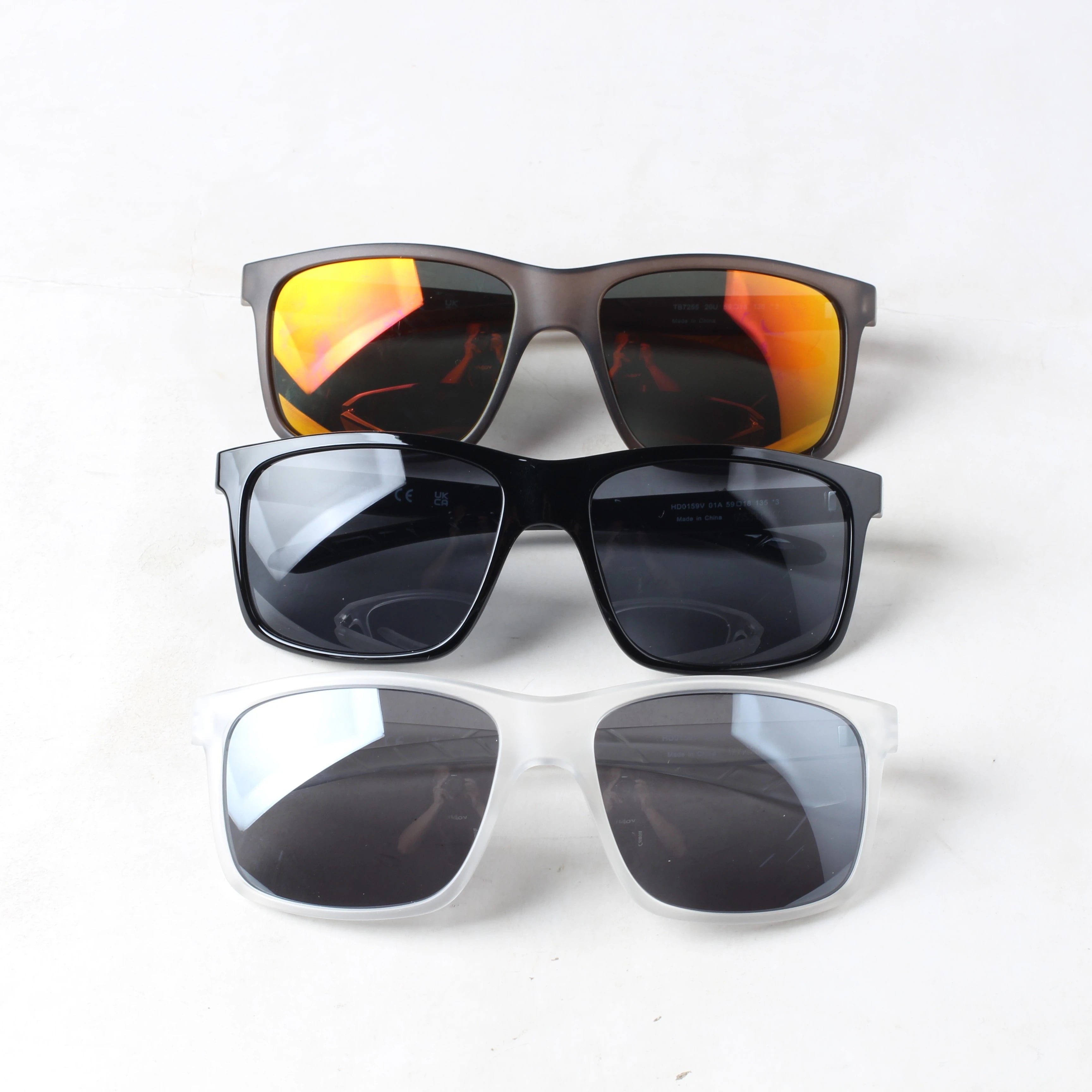 Unisex Luxury UV400 Sunglasses Windproof Sports Fashion Shades Customizable Color Logo PC Frame for Outdoor Cycling Men's
