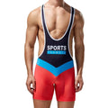 Men Undershirts One-piece Vest Shorts Wrestling Singlet Bodybuilding Jumpsuit Gym Fitness Tanks Tops Men Bodysuit