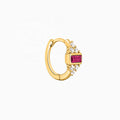 Fashionable Custom Jewelry 18k Gold 925 Sterling Silver CZ Hoop Earrings