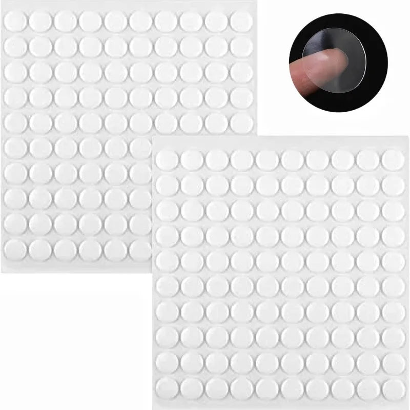 Transparent Acrylic Clear Round Nano Double-Sided Sticky Adhesive Sheets Strong Masking Sticker Pads