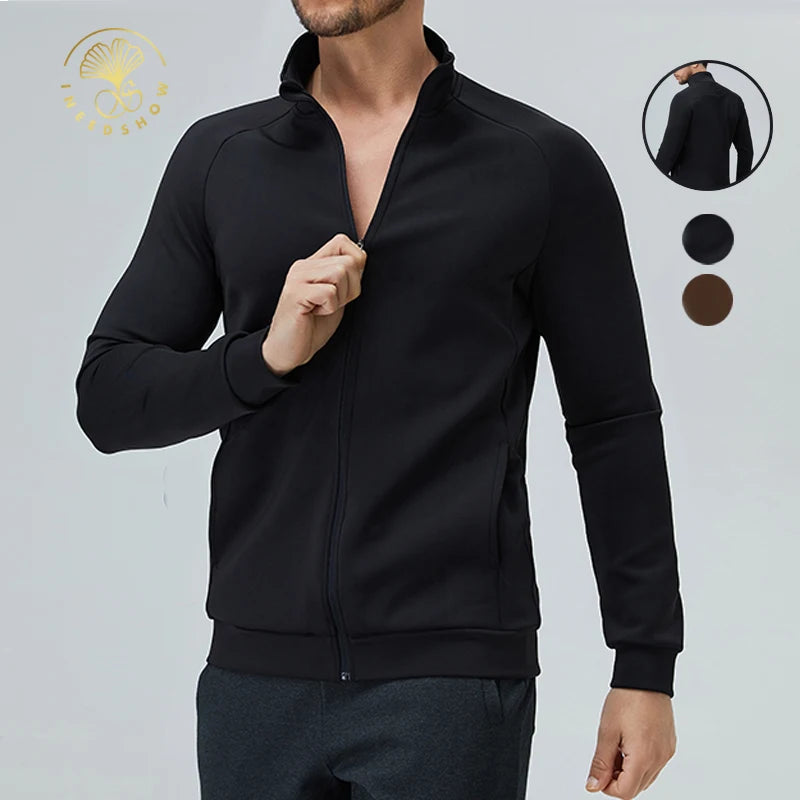 Wholesale Sports Plus Size Men's Light  Blank Varsity Casual Zipper Waterproof Fashion Outdoor Running Clothing Jackets for Men