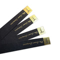 Customizable Black Gold Hot Stamping Business Cards with Perfume Testing Strips on Offset Cardboard for Packaging & Branding