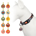 MIDEPET Personalized Stainless Steel Pet ID Tags Gold Tone with Animal Pattern Low MOQ Engraved Dog Pendant Rivet Decoration