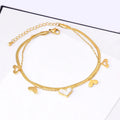 Tobillera New Arrival Foot Fine Jewelry Shell Heart Pendent Anklets Chain for Women Stainless Steel