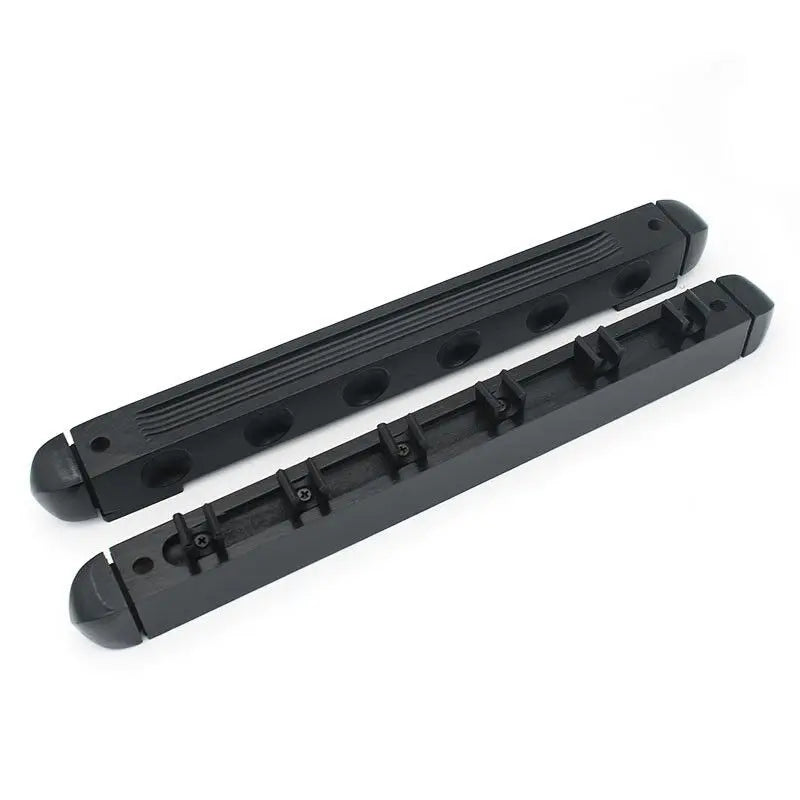Economic 6 Holes Black Wooden Billiard Cue Rack for Putting Cue Sticks