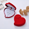 A1 High End Luxury Velvet Heart-Shaped Necklace Pendant Ring Jewelry Boxes New Fashion Red Gift Box Exquisite Jewelry Packaging