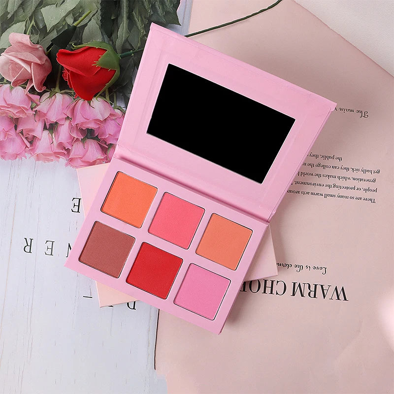 Make Your Own Waterproof Vegan Face Makeup pink Palette Powder Shimmer Blush