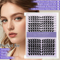 Abonnie Custom Logo Fluffy Mink Velvet Fox Cluster Lashes Private Label Diy Lash Extension Kit Wholesale Wispy Cluster Lashes