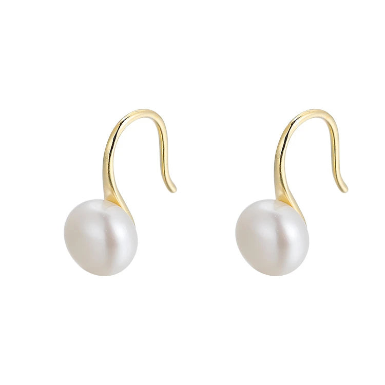 Factory Wholesale 925 Silver Earrings for Women Fashion Gift Party Pearl Earrings