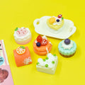 New Style Fruit Cake Resin Cabochon Simulation Dessert for Doll House Miniature Food DIY Bowknot Hair Accessories
