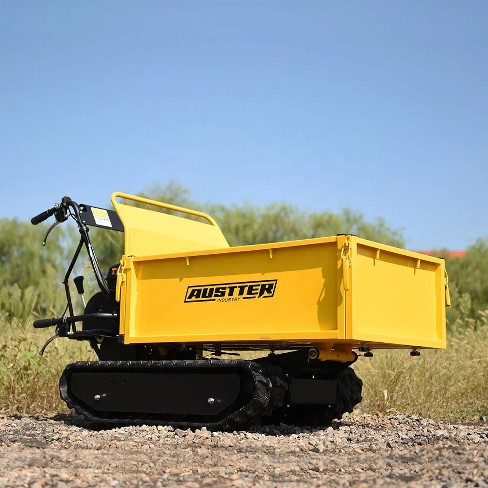 AUSTTER New Gasoline Power Wheel Barrow Mini Small Dumper Truck Crawler Mini Dumper