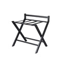 New Arrival Modem Durable Guestroom Black Storage Metal Steel Folding Luggage Rack for Hotels