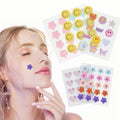60 Dots Mixed Style Latest Star Heart Shape Hydrocolloid Acne Absorbing Pimple Cover Patches Salicylic Acid Tea Tree Oil