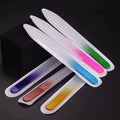 Custom Logo Professional Double-Sided Plastic Glass Nail File with Case for Lifetime Manicure