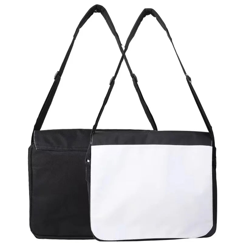 Sublimation Blank Shoulder Bag Polyester Canvas Crossbody With Bulk for Custom Personalized Gifts Multi-function