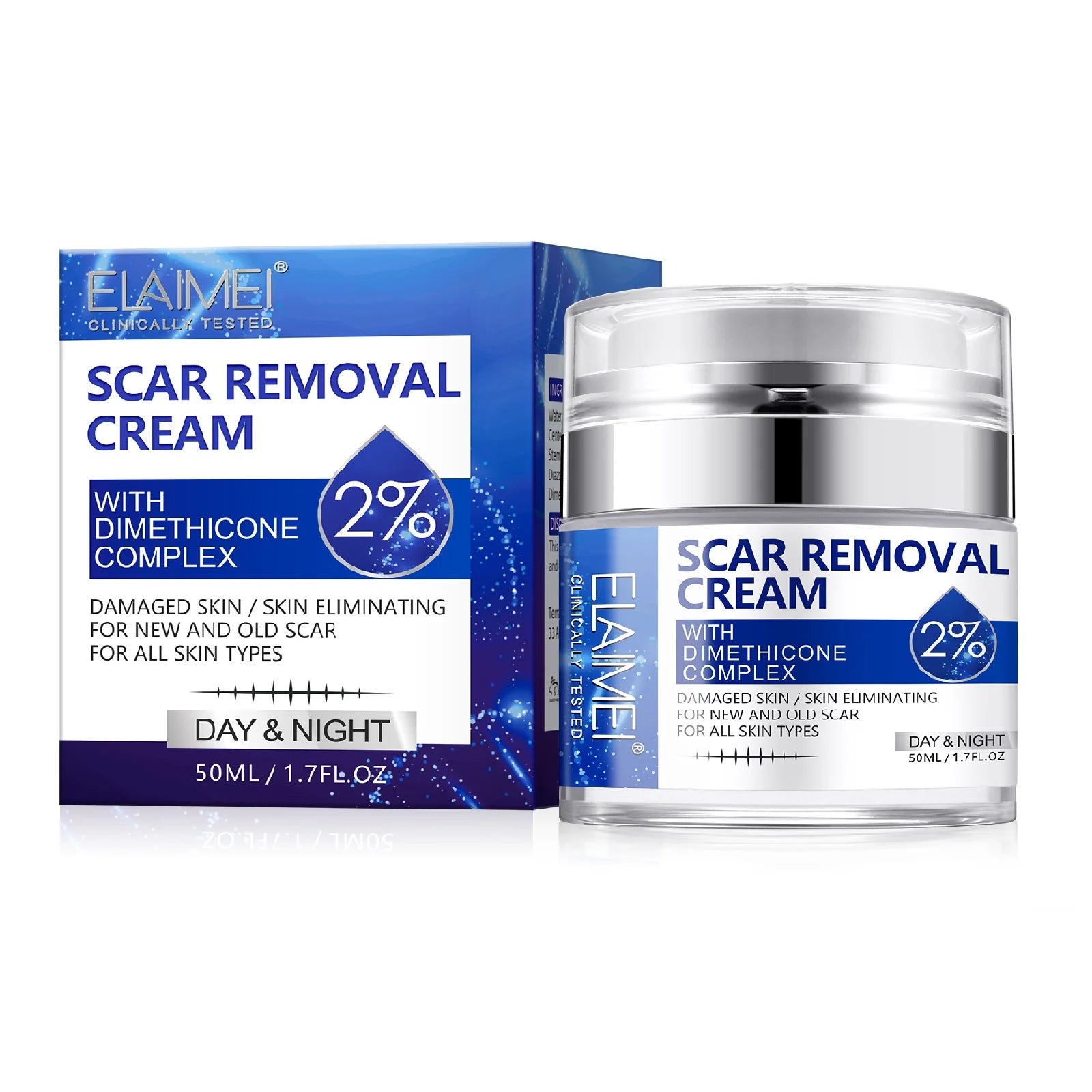 ELAIMEI Wholesale Surgical Burn Acne Scar Removal Cream Pimples Remove Face Gel Tummy Tuck Tightening Stretch Mark Removal Cream
