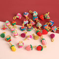 DIY Jewelry Charm Ornaments Decorations  Cute Fruit Vegetable Pendant Crochet Strawberry Bracelets Hanging Accessories