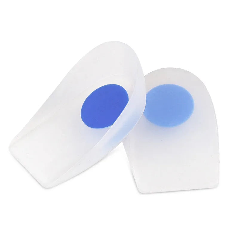 Hot Selling Women Men Use Silicone Gel Super Soft Shock Absorbing Foot Pads Thickened Goblet Heel Insole for Plantar Fasciitis