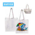 Sunyee Wholesale Reusable White Tote Bag Personalized Sublimation Blank Tote Shopping Bag MegaBDM