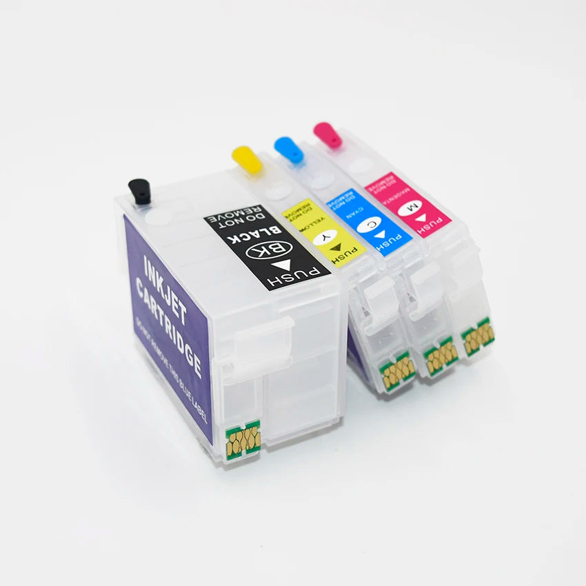 BOMA.LTD T27XL T2711 T252XL 252XL Refillable Ink Cartridges for Epson WF-7110 7720 7710 7718 WF-7610 WF-7620 3620 3640 Printers