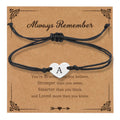 Engraving Personalized ID logo Heart Charm Bracelet Stainless Steel Silver Stamping Blank Heart Charm Black Macrame Bracelet