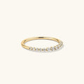 LOZRUNVE Delicate Dainty Band Stackable 925 Sterling Silver 2024 Casual Diamond Rings for Ladies