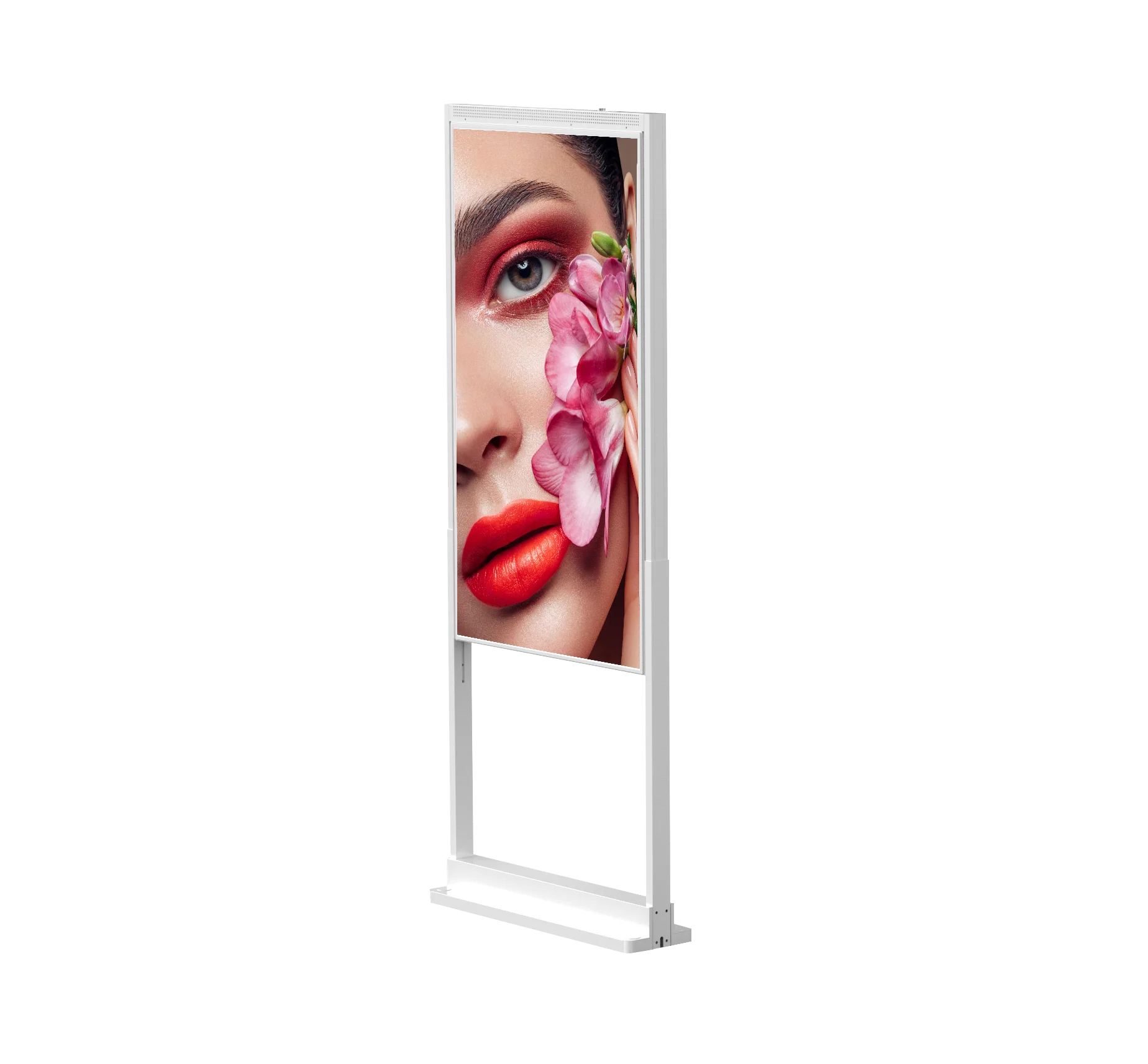 1 Year Warranty Outdoor/Indoor Double-Sided Vertical Highlighted Window Advertising Display with SDK LCD Animation Graphics