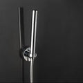 No Drill Vacuum Suction Plastic Chrome Finish Rain Spray Handheld Shower Bracket for Apartment Bathroom Tile/Glass