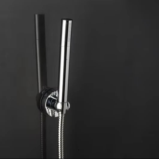 No Drill Vacuum Suction Plastic Chrome Finish Rain Spray Handheld Shower Bracket for Apartment Bathroom Tile/Glass