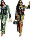 Luxury Formal Floral Print Sexy Tassels Muslim Women Mini Long Maxi Dress for Party and Birthday K0278