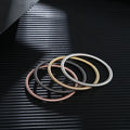 4.2mm Diy Can Be Tightened Screw Head Removable Stretchable Elastic Spring Stainless Steel Chain Link Cable Wire Bracelet Women
