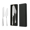 Shiny Cake Serving Cutting Shovel Set Stainless Steel Cake Knife and Server Set for Events