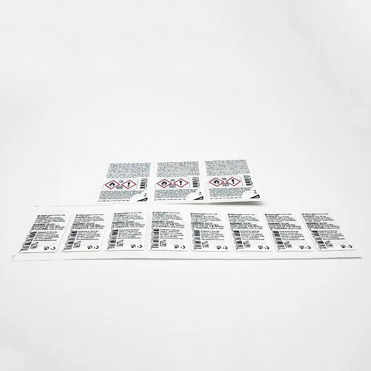 Custom Self-Adhesive Double Layer Vinyl Sticker Waterproof Multi-Layer Food Medicinal Cosmetic Bottle Label Acceptance Printing