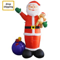 Stock Santa Claus Lighted Christmas Inflatable Mascot Outdoor Yard Decorative Festival Inflatables Festive Christmas Decorations