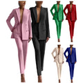 C0402 Latest Desgin Business Suits for Women Slim Blazer and Pants Set for Women Formal Suit Ladies Suits Office Wear