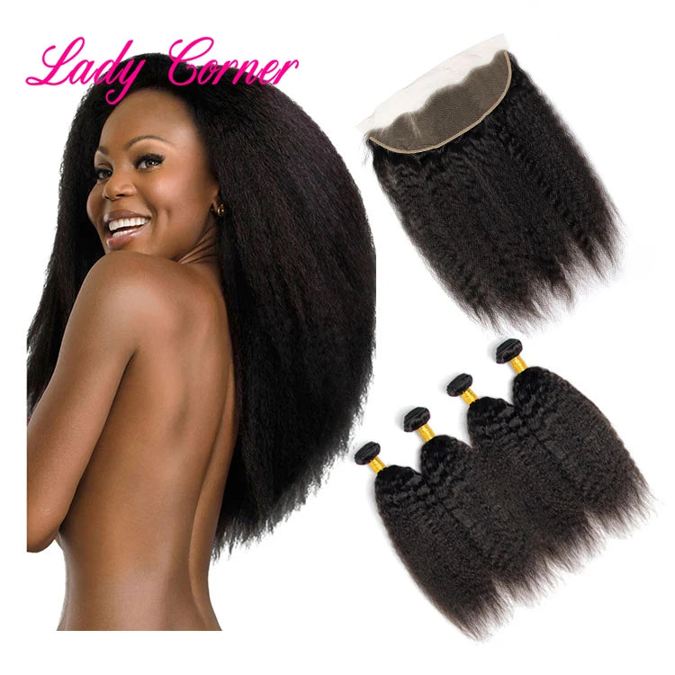 Cheap Virgin Kinky Straight Brazilian Human Hair Bundles Brazilian Hair and Lace Wigs in Mozambique