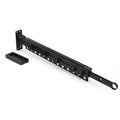 Aluminum Alloy Wall Mount Retractable Folding Bathroom Balcony Telescopic Clothes Drying Rack with Clothing Organizer