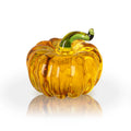 Hand Yellow Glass Pumpkin Figurine Glass Pumpkins for Decorating Ornament Crystal Pumpkin Figurine Collectible