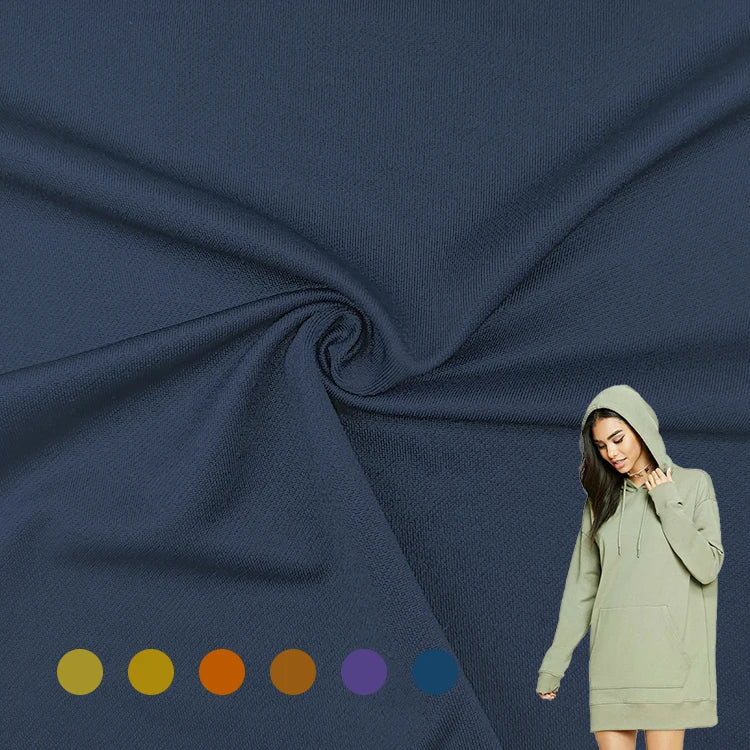 New Style 95% Polyester 5% Spandex Terry Fabric Custom Design Solid Twill Terry Fabric Foer Hoodies/