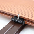 Modern Universal Hidden Deck Clips Stainless Steel Solid Hardwood Board Butting Plastic Composite WPC Wood Flooring Composite