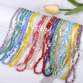 Factory Direct Selling 4mm 6mm  Crystal Glass Beads DIY Bracelet Jewelry colorful Glass Hexagon Beads for Jewelry Making
